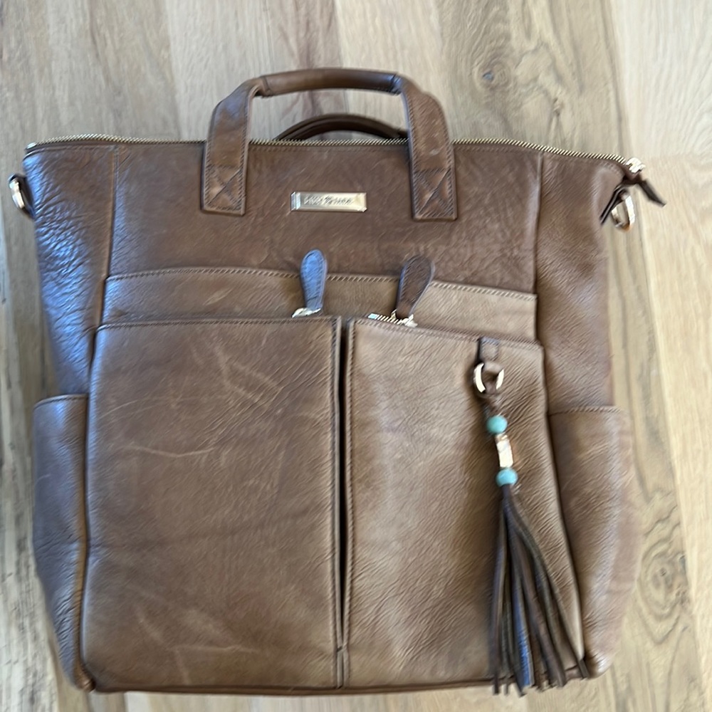 Lily Jade Old English Leather Bag. Caroline style